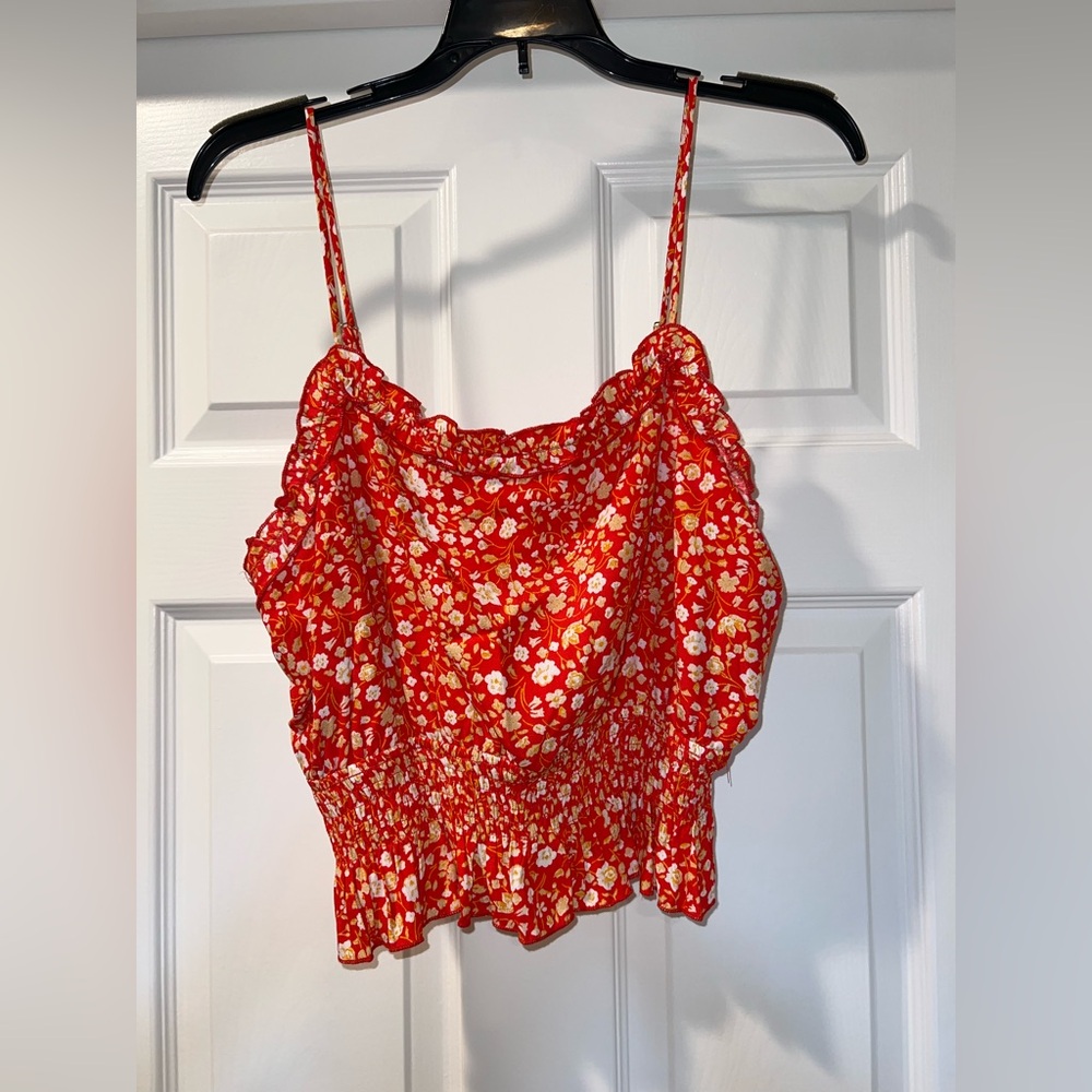 Dress Forum Red Floral Camisole
